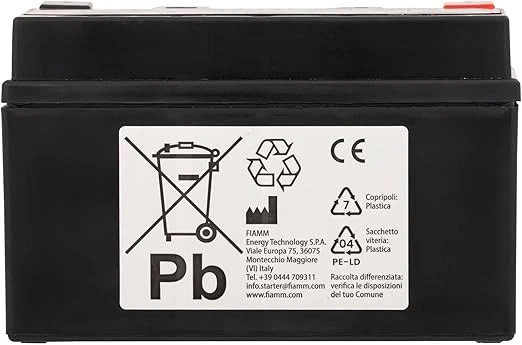 BATTERIA MOTO AGM FIAMM EASY RIDER FTZ10S-12B BS 12V 8,6 AH  = YUASA YTZ10S-BS  - Immagine 4 di 4