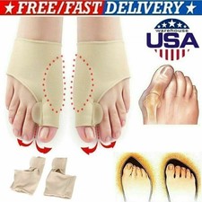 2PCS Hallux Valgus Bunion Corrector Orthopedic Adjuster Brace Foot Toe Separator