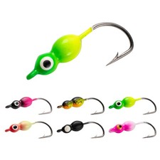 50pcs Lead Jig Heads Fishing Hooks Bass Crappie Trout Lures Bait 2.5cm/2.3g
