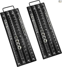 160Pcs Socket Organizer Driver Holder, 1/4-Inch x 52 Clips, 160PCS（2 Pack）