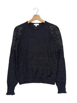 WAREHOUSE Feinstrickpullover Damen Pullover Gr. DE 38 schwarz Casual-Look