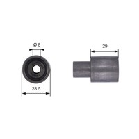 Gates Umlenkrolle FüHrungsrolle Zahnriemen Powergrip® T42051