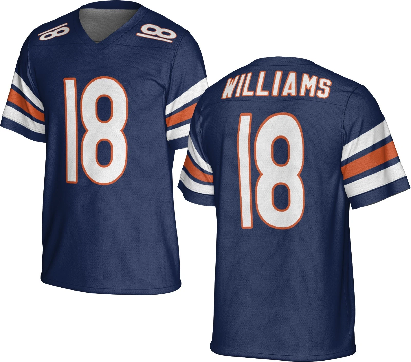 UNSIGNED CUSTOM Sewn Stitched Caleb Williams Jersey - Size S to 5XL