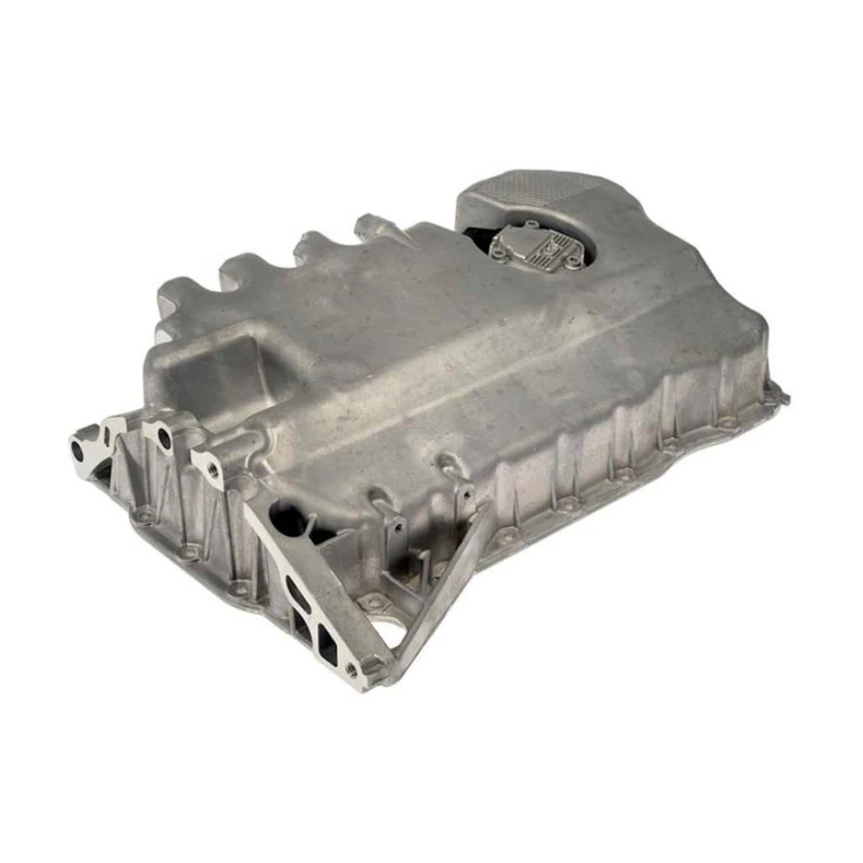 For Audi A3 2006-2009 Engine Oil Pan | Aluminum Material | Metallic | 22103601L - Image 2 of 4