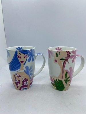 Maxwell & Williams Ibiza Porcelain Mugs   Set of 2, Designer Homewares