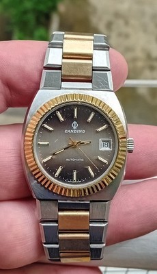 VINTAGE CANDINO AUTOMATIC STAINLESS STEEL MEN'S 35MM