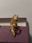 Vintage  live "Lily of the Valley" goldtoned clip earrings set, excellent cond. — photo 2