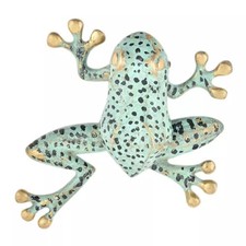 Antik-Look Messing Gr&uuml;n Frosch T&uuml;rklopfer T&uuml;r Klingel