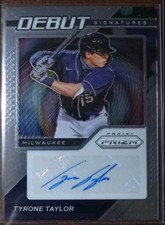 2021 Panini Prizm - Debut Signatures Silver #10 Tyrone Taylor Autograph 