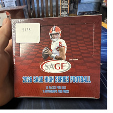 SAGE 2026 High Series NCAA Football Hobby Box Autographs 16 per box
