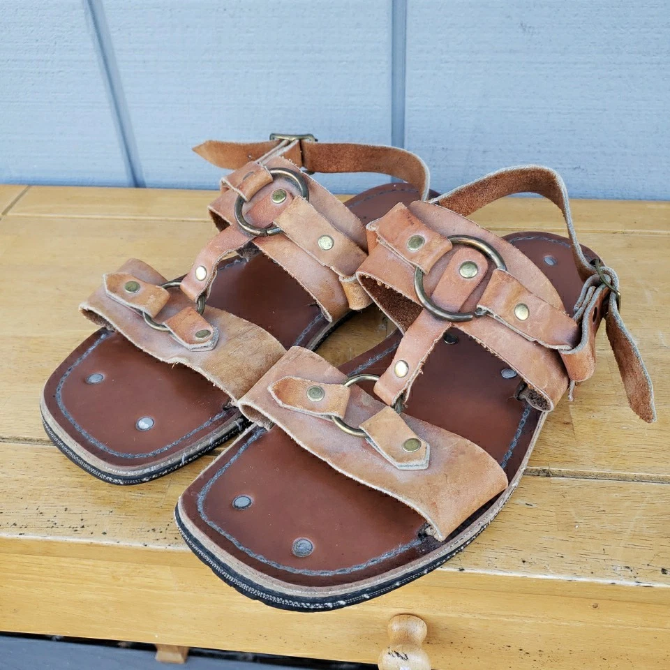 Leather Upper Gladiator Sandals for Men for sale | eBay display picture 1
