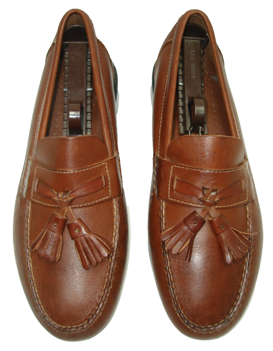 Johnston & Murphy Deerskin Leather Tassel Loafer Johnston Murphy Cellini Brown Leather Kiltie Tassel Loafers  main image 4