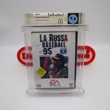 Sega Genesis TONY LA RUSSA BASEBALL 95 BASEBALL - WATA GRADED 9.6 A NEW Sealed!
