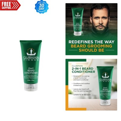 Experience Softness: Pinaud 2-in-1 Beard Conditioner & Face Moisturizer, 3 oz