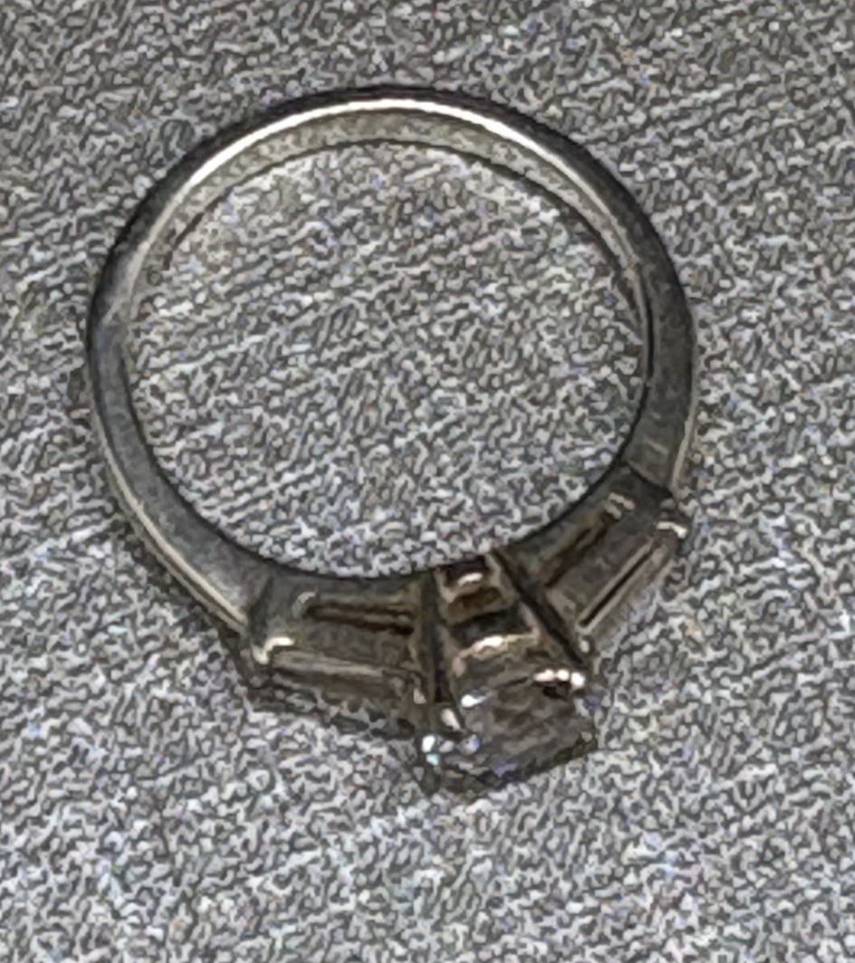 Sterling Silver 925 Round Solitaire Engagement Ri… - image 4