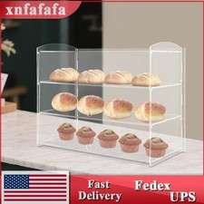 3 Tiers Acrylic Display Case Bakery Pastry Display Case Cookie Display Cabinet