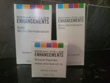Rodan + Fields New Enhancements Microdermabrasion Bundle Paste Mineral Peptides