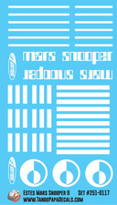 Estes Mars Snooper II Decals