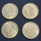 Lot of 4 1921 Morgan Silver Dollars $1 Coins 90% Silver Philadelphia Mint