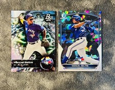 Manuel Beltre 2023 Bowman Chrome 1st Atomic Refractor & Bowman Platinum Ice Foil