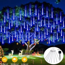144 LED Solar Rain Tree Light Shower Rain Tree String Light Garden Party Outdoor