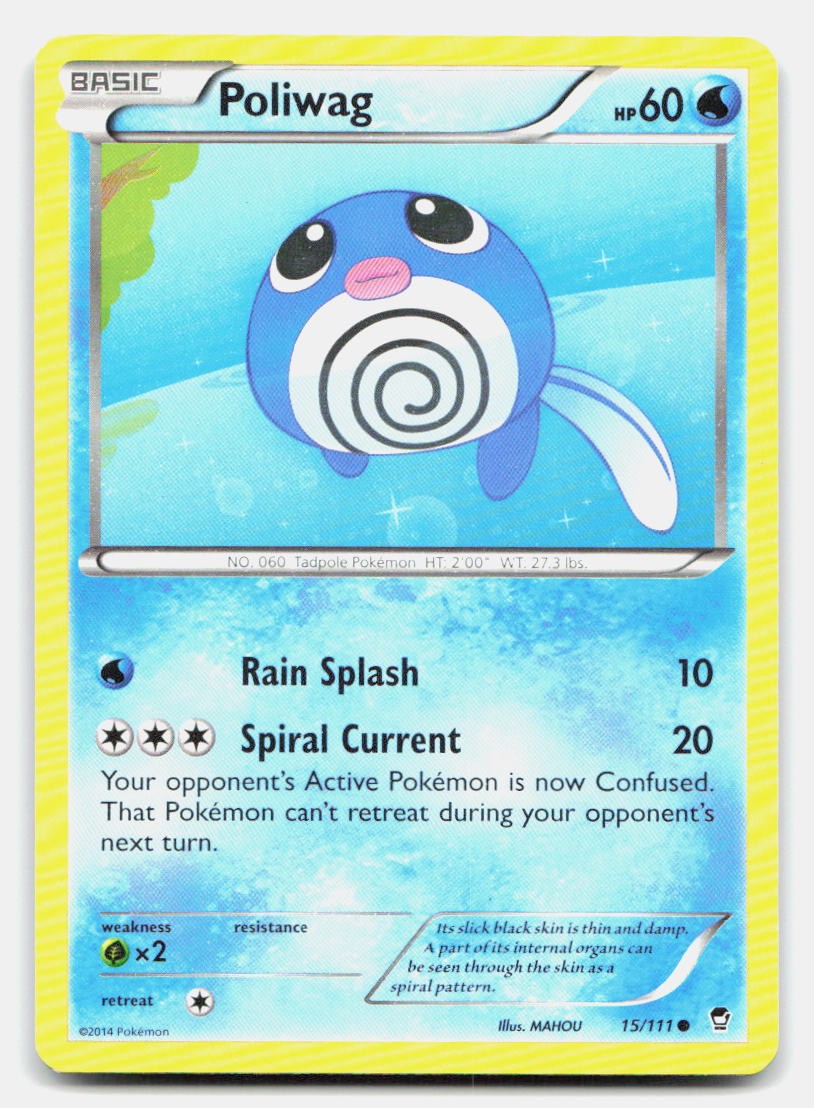 Poliwag 15/111 Common Furious Fists Pokemon NM/LP