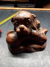 Heavy Dog Figurine Belived To Be Made From Chaulk