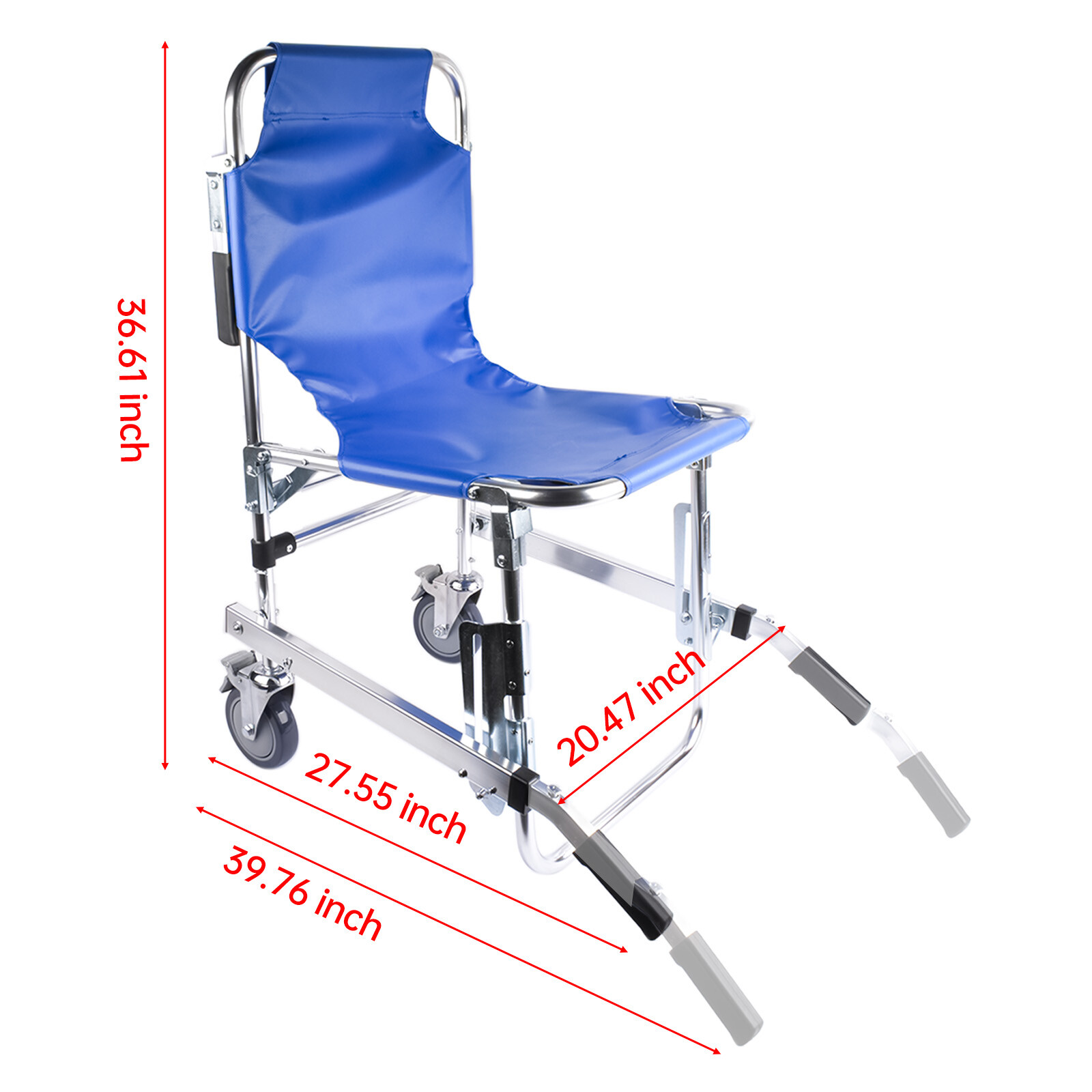 Stair Chair Emergency Evacuation Wheelchair Elderly Climbing Stair Chair Blue