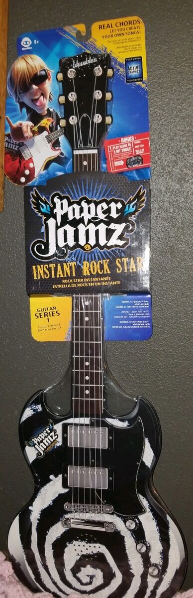 Paper Jamz Series 1 Style 6 Instant Rock Star Guitar Black Paper Jamz Series 1 Style 6 Instant Rock Star Guitar Black