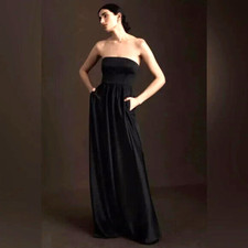 BHLDN SPECIAL OCCASION DRESS 6 ELSIE BLACK ANTHROPOLOGIE EVENING LONG NWT $248