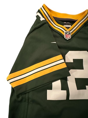 Nike Jersey Aaron Rodgers Green Bay Packers #12 OnField Girls Brand New With Tag - Picture 5 of 11