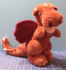 Vintage R. Dakin 1983 Purple-ish Dragon Plush Stuffed Animal Toy