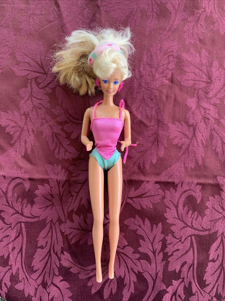 1283 Barbie Style Magic Wondra Curl Doll 1988 Vintage Mattel