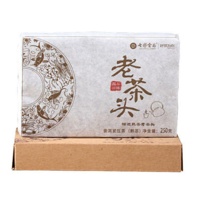 2017 Colourful Yunnan Menghai Lao Cha Tou Nugget Ripe Puerh Pu'er Brick Shu 250g