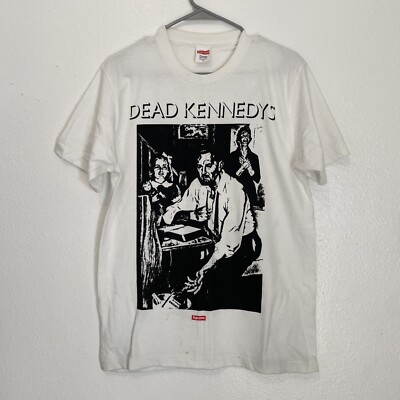 Supreme Dead Kennedys White T-Shirt Size Medium. Too Drunk