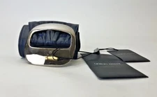 GIORGIO ARMANI Women's Soft Lamb Leather Light Blue Belt $475 Size 26 NWD NEW 