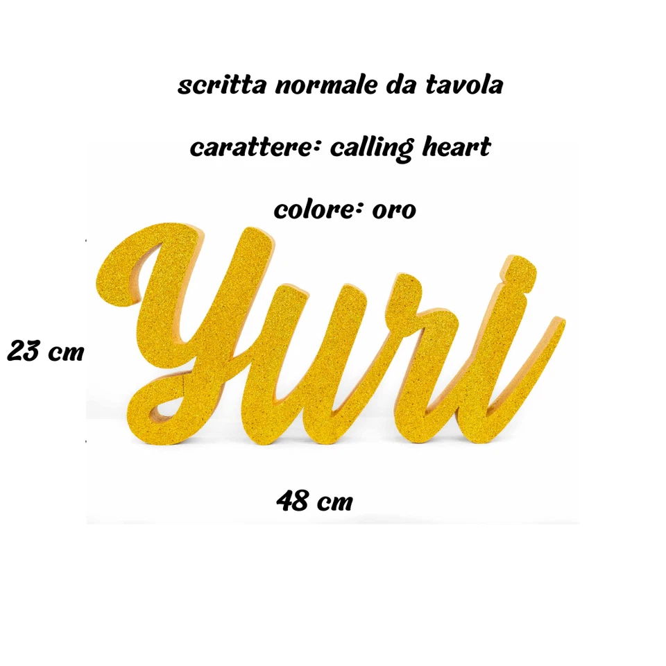 nomi in Polistirolo Personalizzato VARIE MISURE anche gigante - Immagine 4 di 4