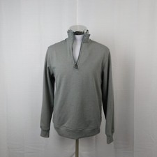 Van Heusen Flex Men's Quarter-Zip Pullover Sweatshirt Gray Small 2603