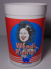 1980s 1985 Vintage WWF Wrestling Wendi Richter Big Gulp Cup Seven Eleven Pepsi