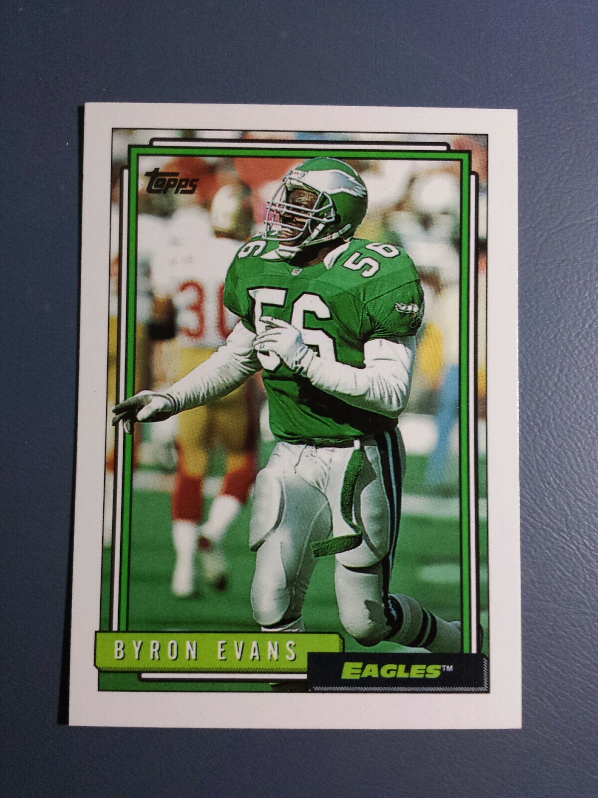 BYRON EVANS 1992 TOPPS FOOTBALL CARD # 304 C1579