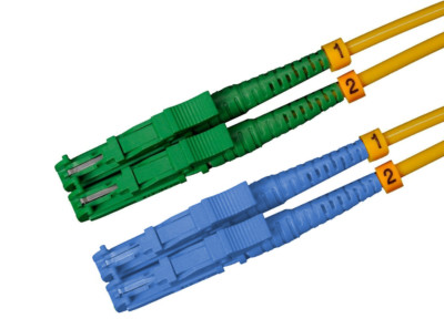 CONBIC  1m LWL E2000 APC-E2000 UPC OS2 gelb 9/125um 3.0mm Lichtwellenleiterkabel