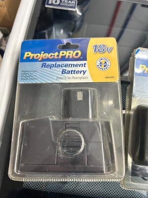 New RARE - DISCONTINUED Project Pro 18V replacement battery 355181 for 324831