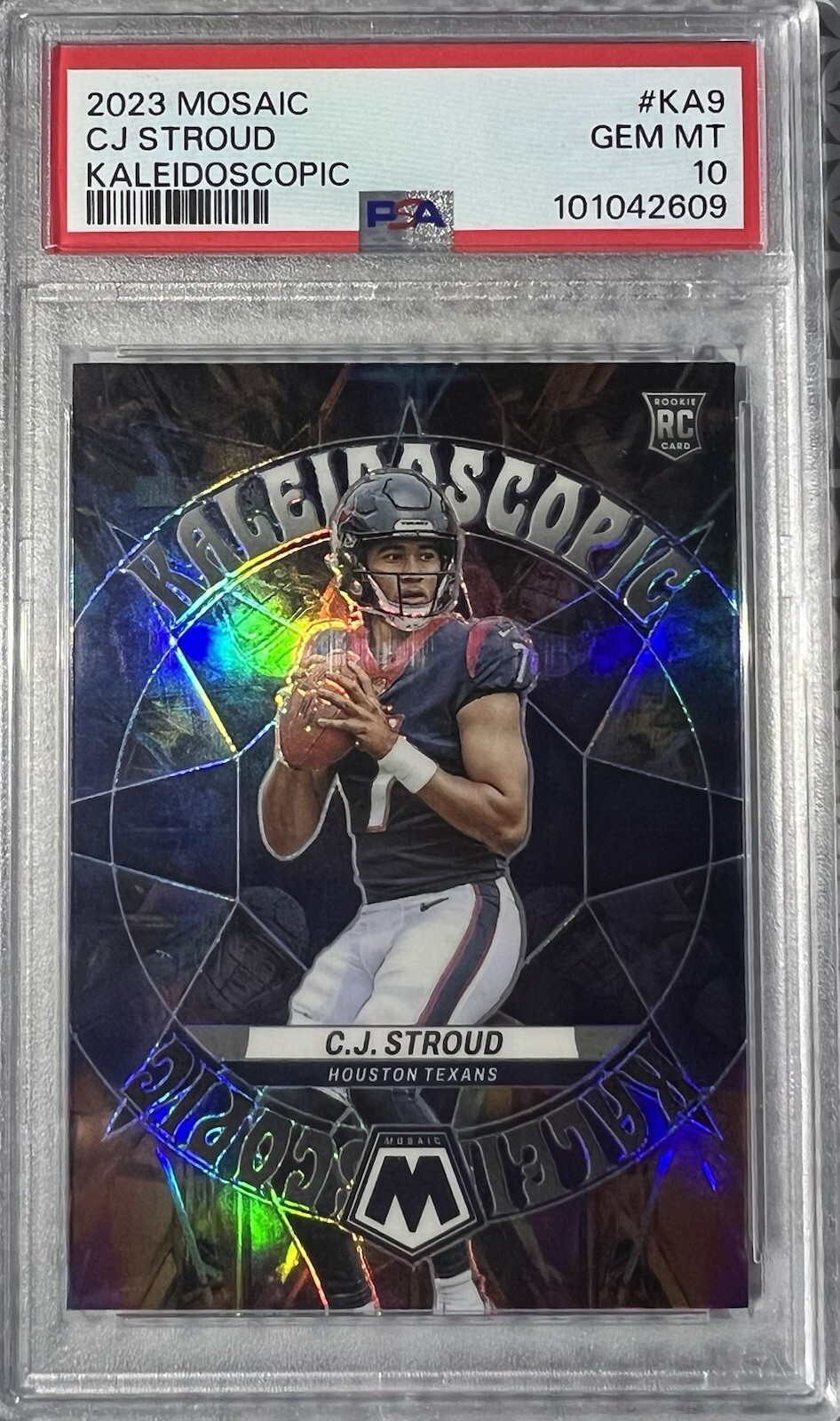 2023 C.J. Stroud KALEIDOSCOPIC PSA 10 Panini Mosaic No.KA-9 (RC)(SSP) (Case Hit)