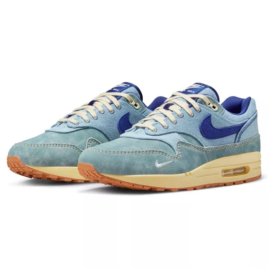 Nike air max 1 premium work shop blue mountain blue yellow ochre
