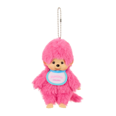 Sekiguchi Monchhichi COLORS Plush doll Keychain VERY PINK