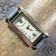 Tommy Bahama Women TB2065 Tank Leather Rectangular Quartz Analog 16mm Watch 7"