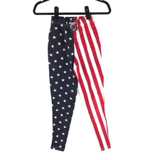 Otomix Womens Workout Pants USA Flag Red White Blue S
