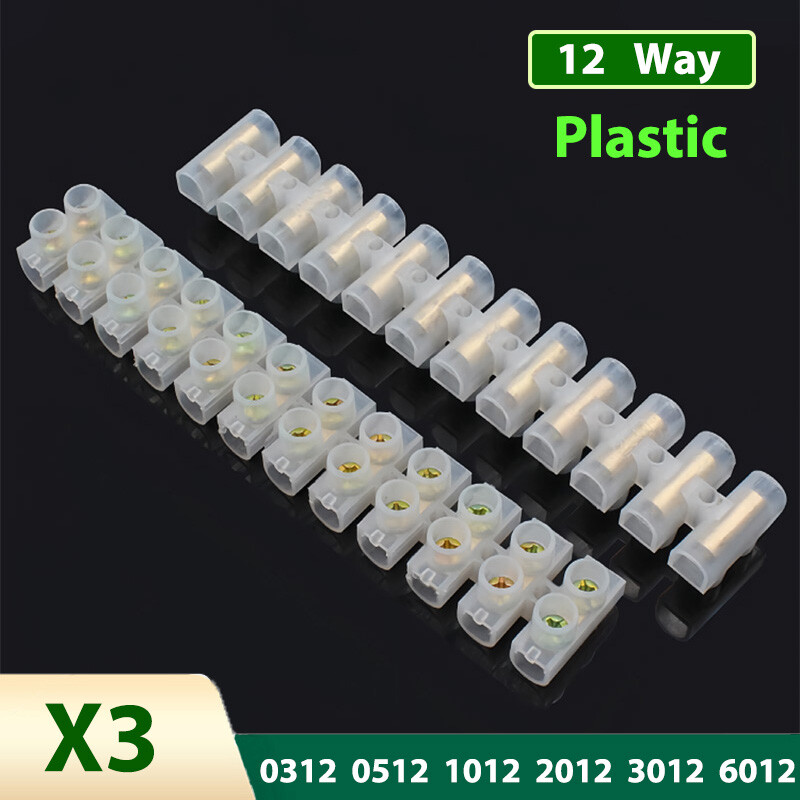 12 Way Terminal Connector Block Electrical Wire Connection Strip