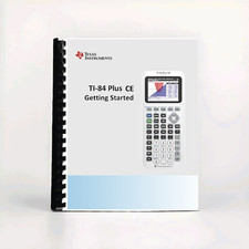 Texas Instruments TI 84 Plus CE calculator Getting started Manual