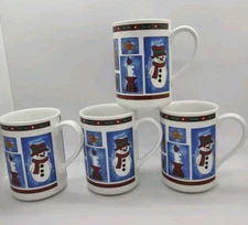 Holiday Stamps Mug By Libbey Tableware set of 4